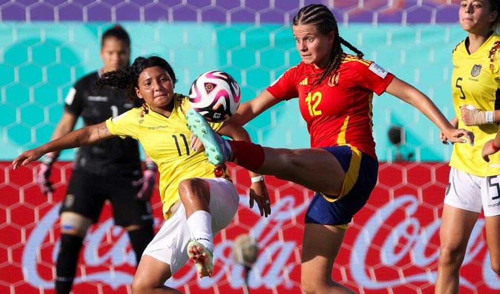 España goleada contra Ecuador 5-0 en la Copa